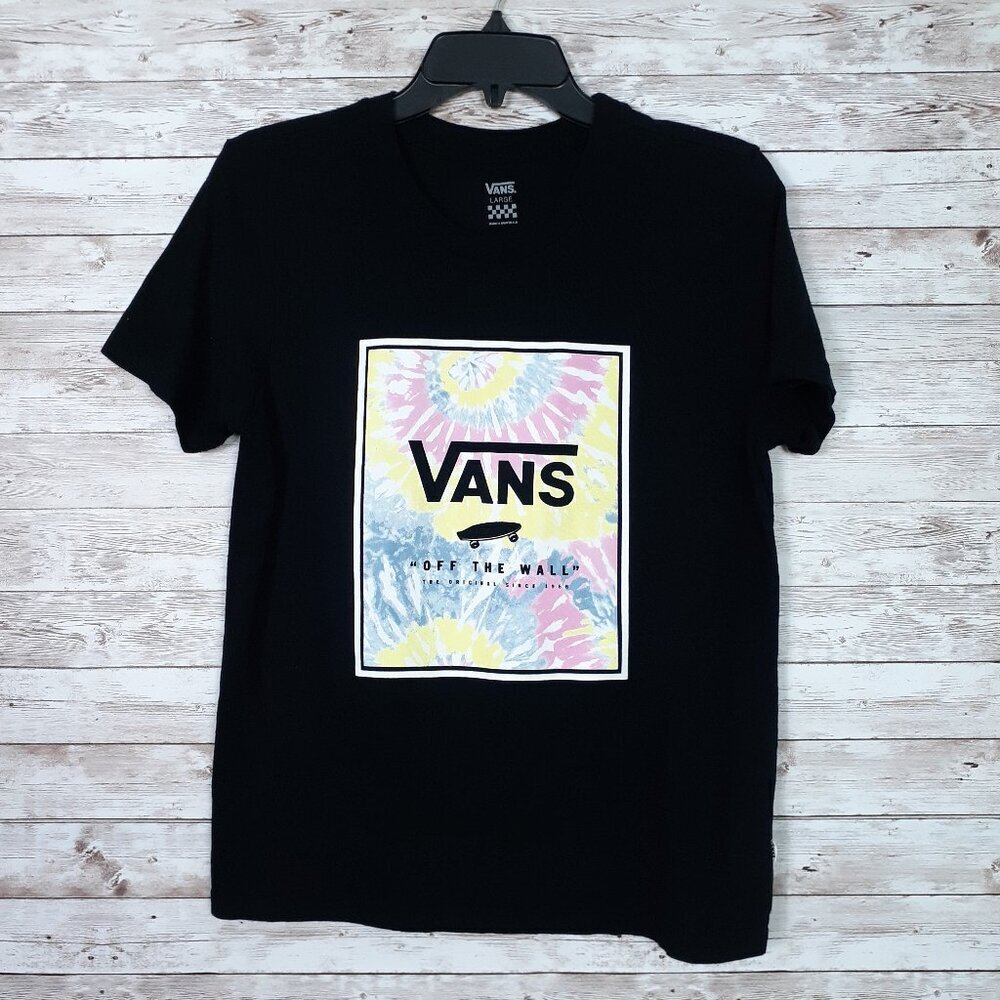 Vans Black Tie-Dye Graphic Tee - Women's